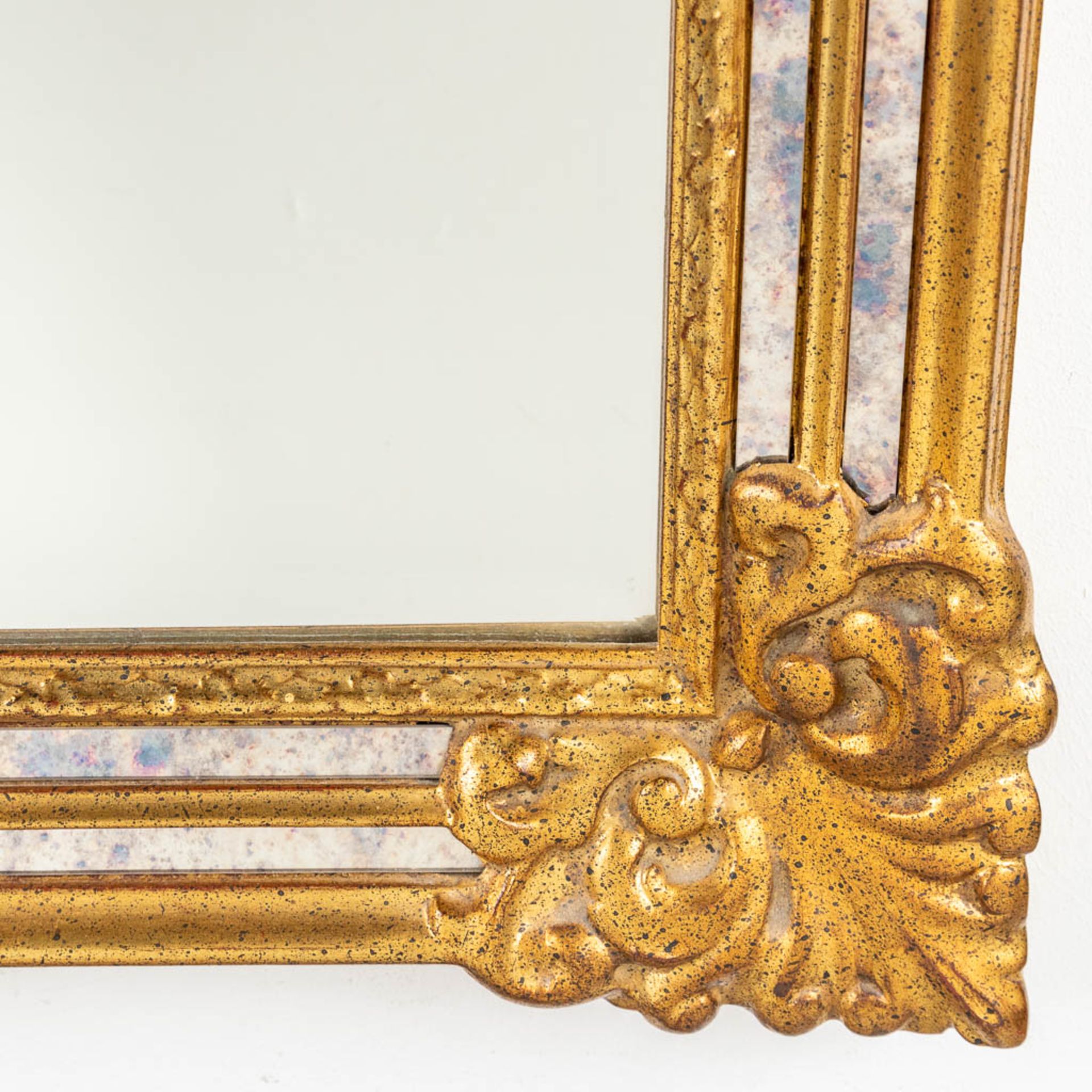 Deknudt, a gold-plated mirror with fumŽ glass rims. (W:88 x H:118 cm) - Bild 8 aus 9