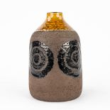 Inger Persson ( 1936) 'Vase' made of brown ceramics for R_rstrand Atelje Sweden (H:18 cm)