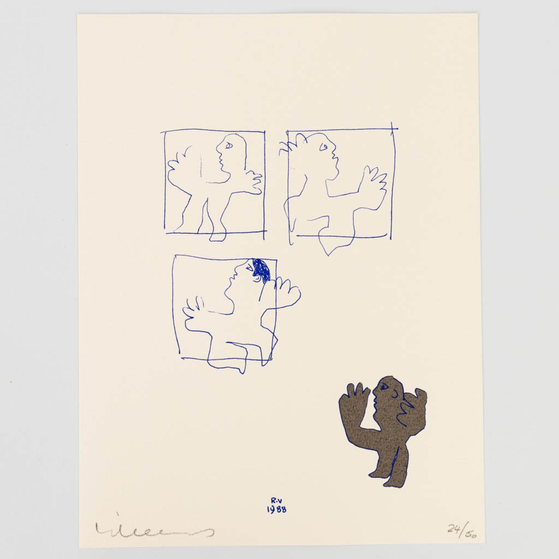 Rik VERMEERSCH (1949) 'Het Verlangen Der Lichamen' 1987-1988. A collection of 22 lithographies, adde - Bild 25 aus 26