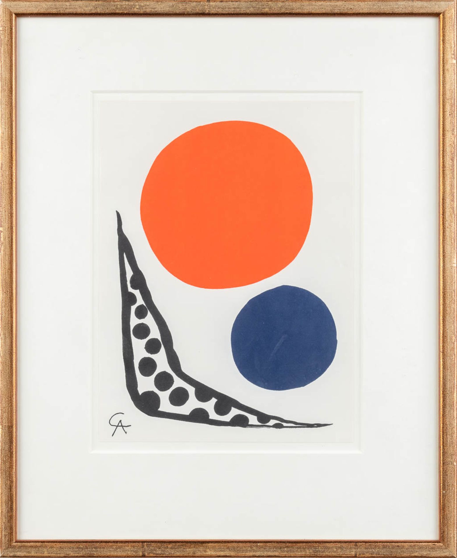 Alexander CALDER (1898-1976) 'Compositie' a lithograph, 1965. (W: 19 x H: 25 cm) - Image 3 of 6