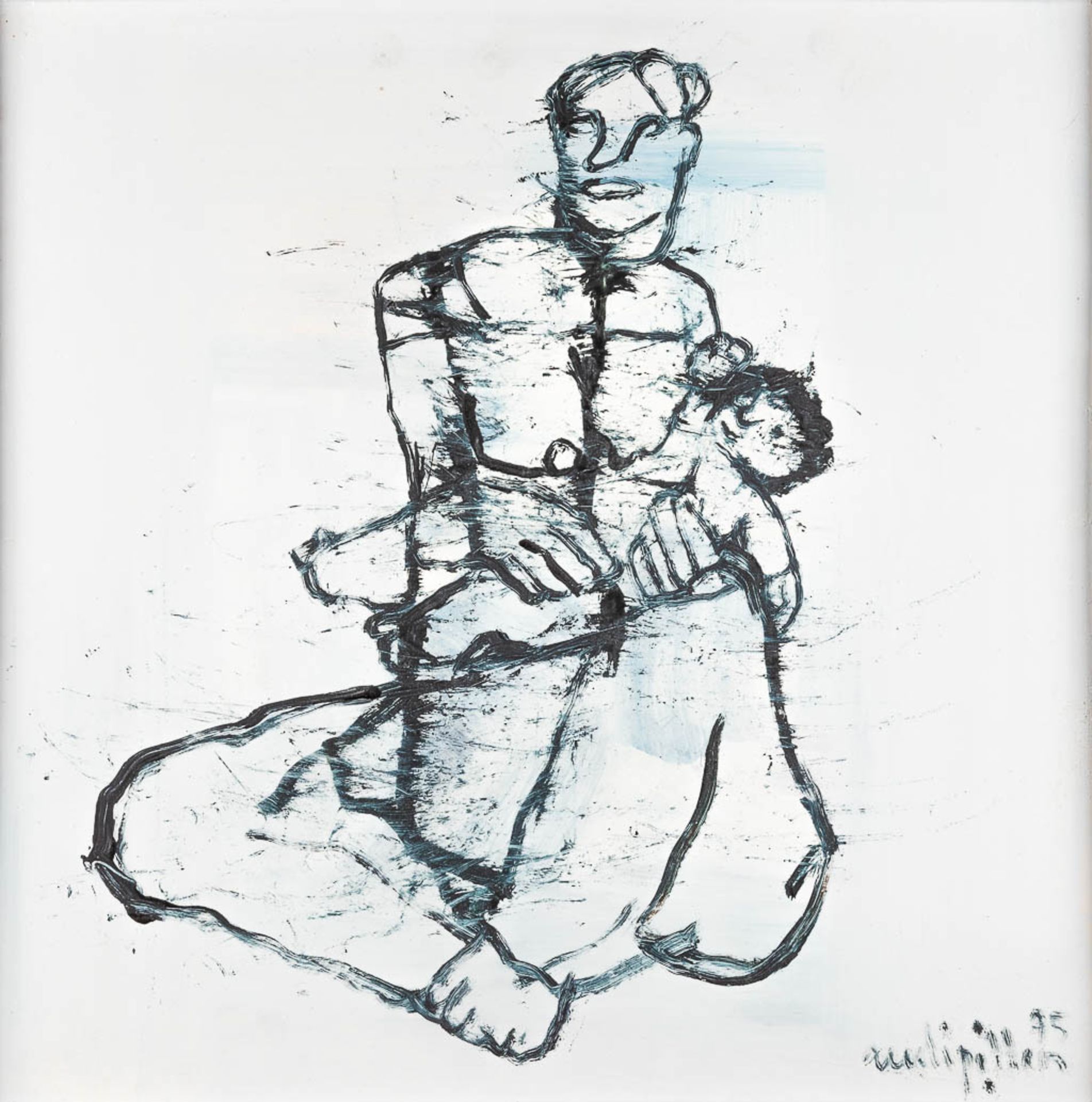 Rudi PILLEN (1931-2014) '2 paintings' oil on panel. 1975. (W: 40 x H: 40 cm) - Image 6 of 11