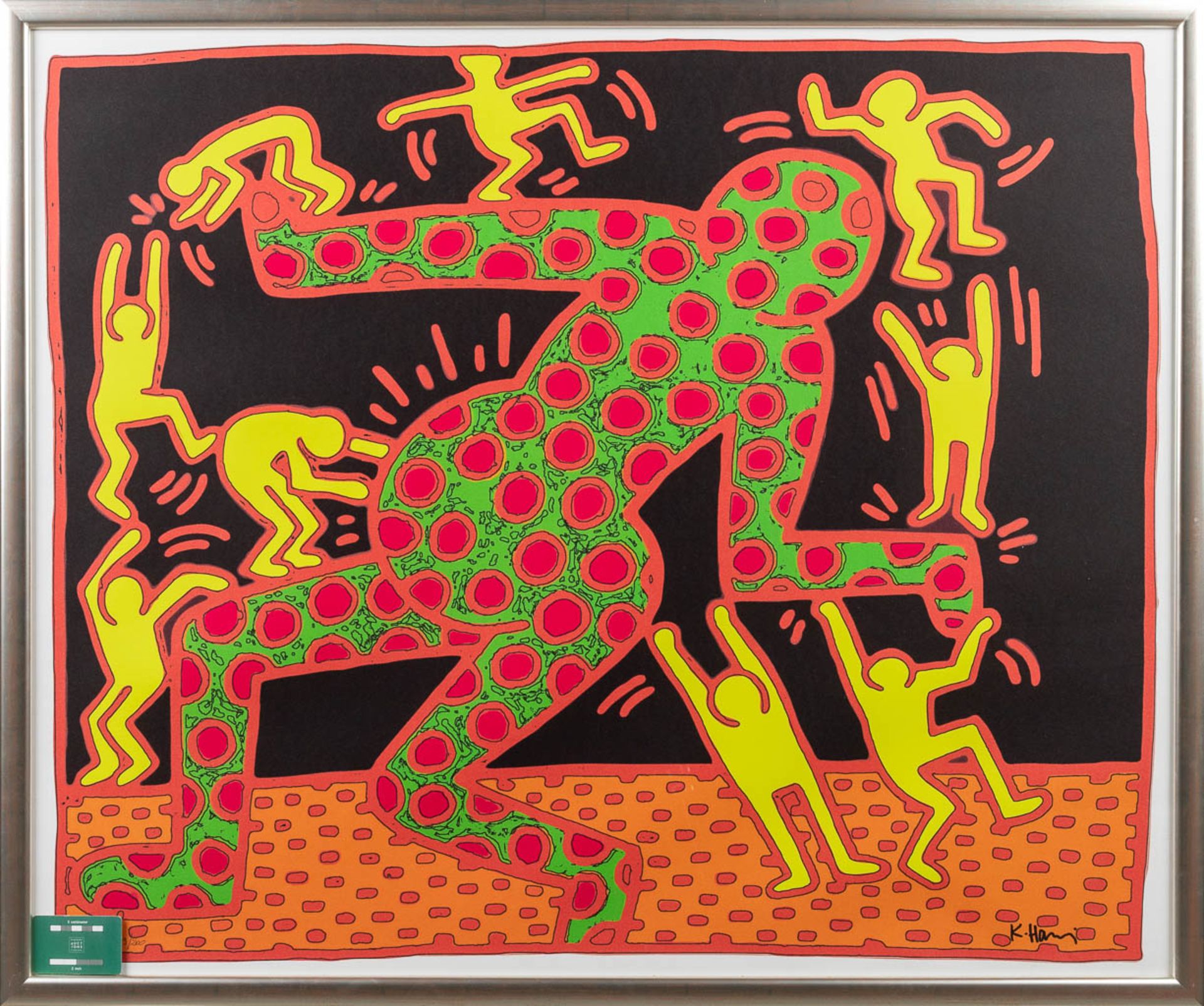 Keith HARING (1958-1990)(after) a coloured print. (W: 107 x H: 89 cm) - Image 2 of 9