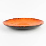 R. J. LORRIAT (XX) a large mid-century bowl made of glazed ceramics. (H: 8 x D: 53,5 cm)