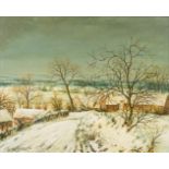 Gies COSIJNS (1920-1997) 'Landscape' oil on canvas. (W: 50 x H: 40 cm)