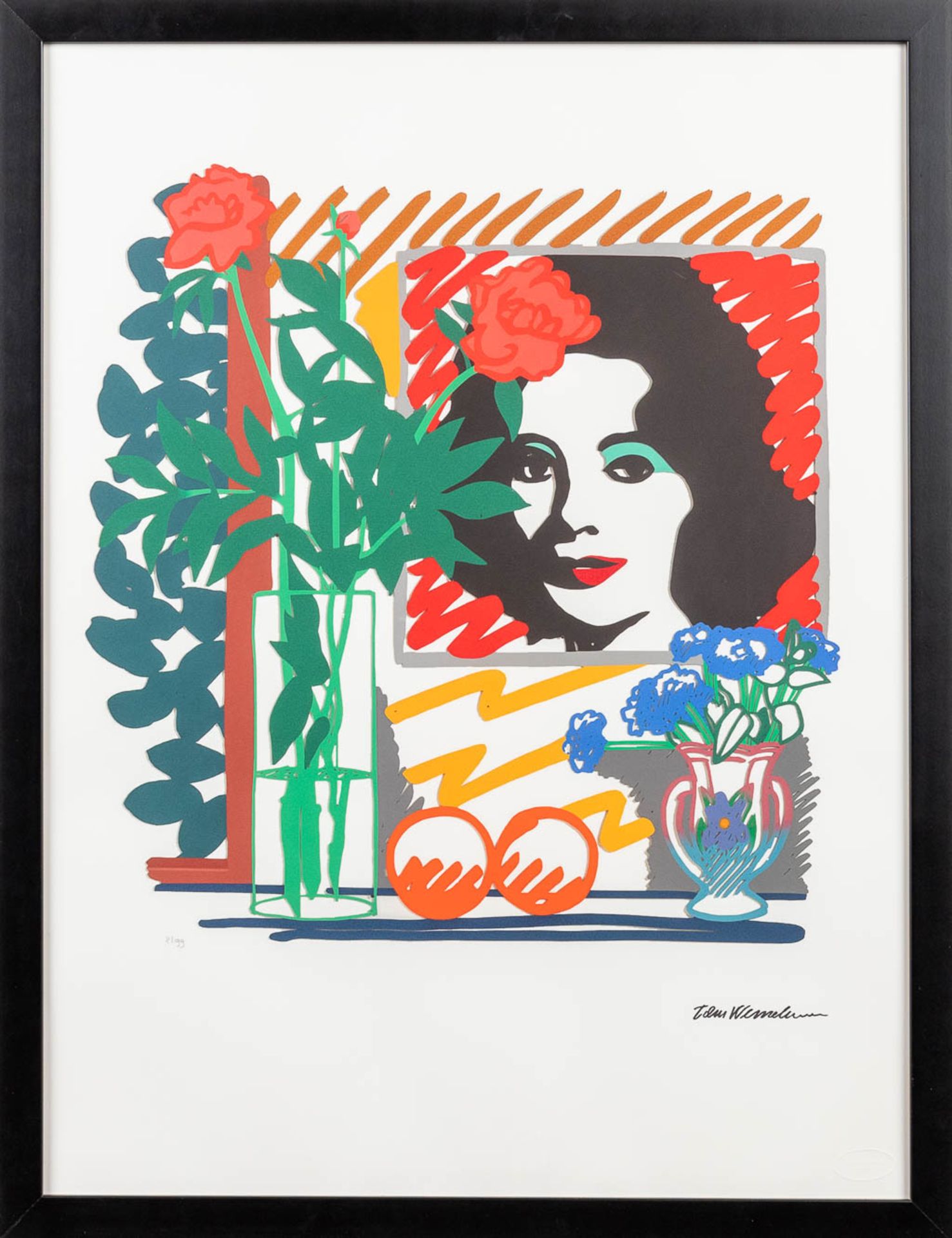 Tom WESSELMANN (1931-2004)(after) &quot;Still Life with Liz&quot; a framed print. (W: 56 x H: 75 cm) - Image 3 of 8