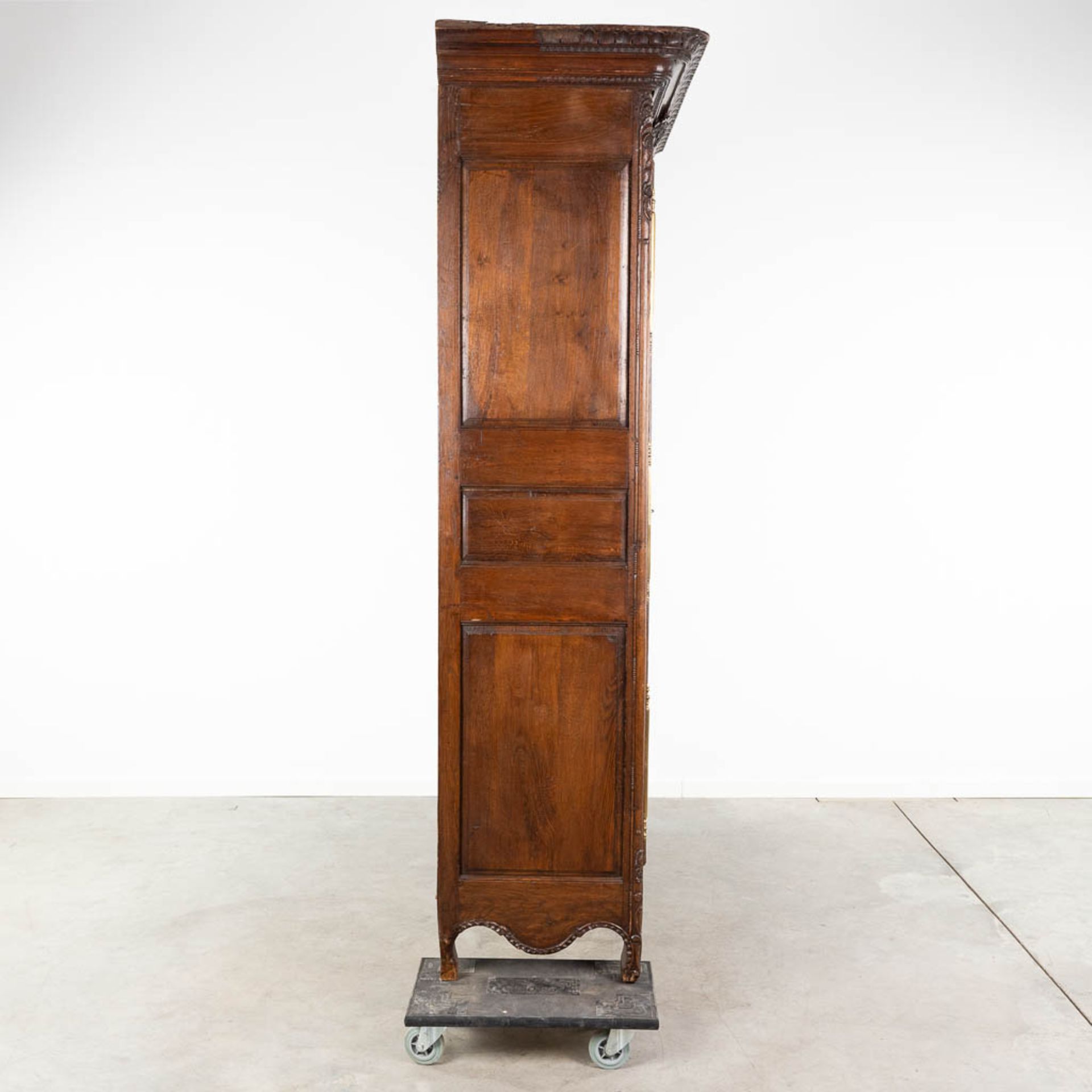 An antique two-door 'Bridal / Wedding' cabinet, made in Normandy, France, 19th C. (L: 62 x W: 165 x - Image 5 of 22