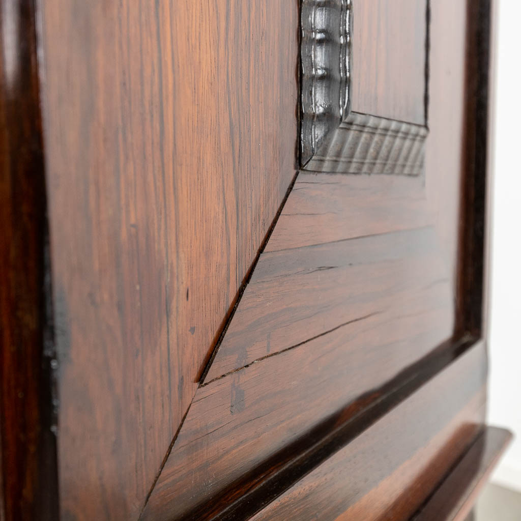 A Dutch pillow cabinet, finished with angel wood sculptures, ebony and mahogany veneer. 18th century - Image 14 of 22