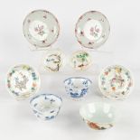 A collection of 9 Chinese plates and bowls, 19th/20th C. (H: 3 x D: 13,5 cm)