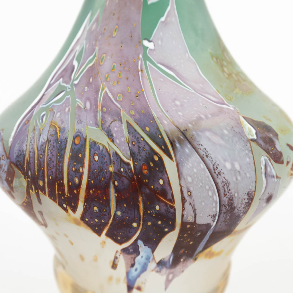 Louis LELOUP (1929) 'Vase', pate de verre glass. (H: 24,5 x D: 15 cm) - Image 13 of 15