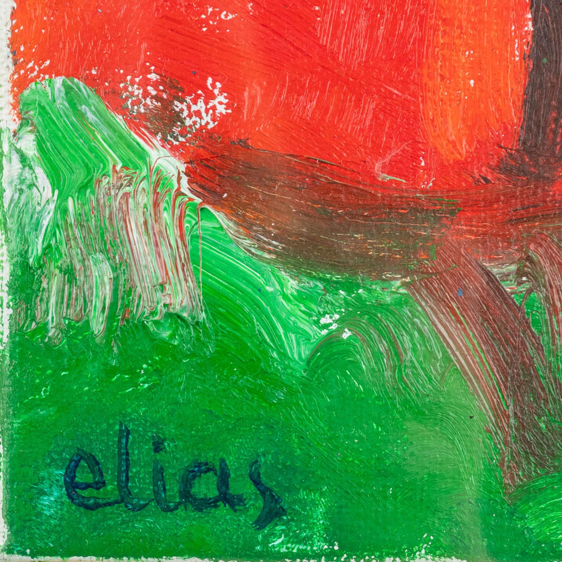 Etienne ELIAS (1936-2007) 'Blond' oil on canvas. (W: 24 x H: 30 cm) - Image 6 of 8