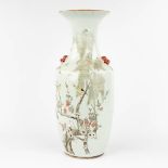 A Chinese vase decorated with Fauna and Flora. 19th/20th century. (H: 56,5 x D: 23 cm)