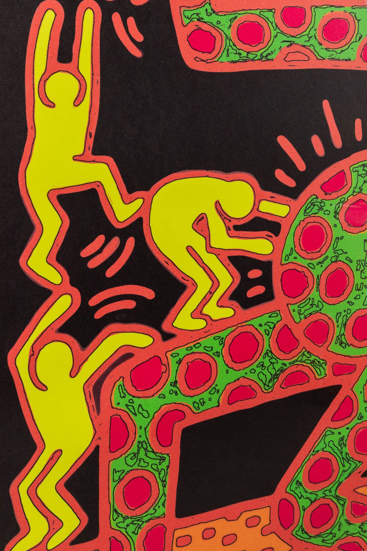 Keith HARING (1958-1990)(after) a coloured print. (W: 107 x H: 89 cm) - Image 6 of 9