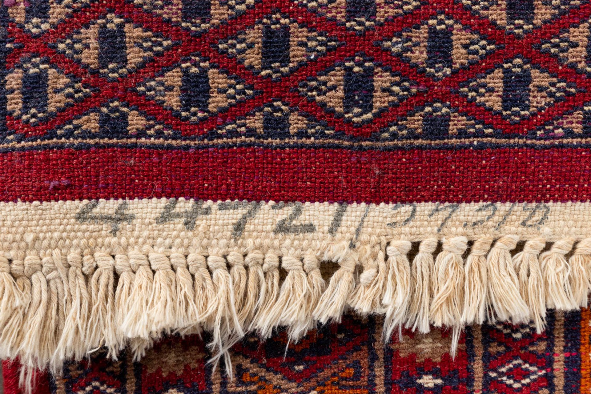 A set of 2 Oriental hand-made carpets, Bokhara/Buchara. (125 x 87 cm)(124 x 170 cm). (L: 124 x W: 17 - Image 11 of 11