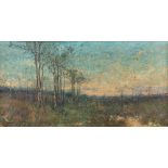 Edouard VERSCHAFFELT (1874-1955) 'Calme Du Soir' oil on canvas. (W: 58,5 x H: 30 cm)