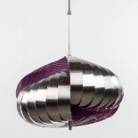 Henri MATHIEU (XX) 'Pendant light' metal, circa 1970. (W: 40 x H: 45 cm)