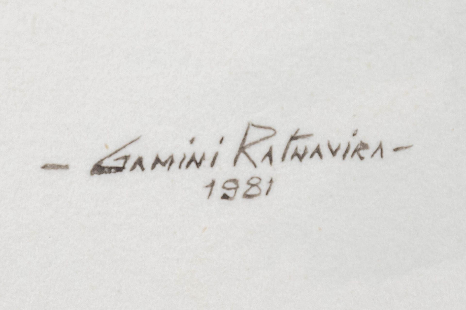 Gamini P. RATNAVIRA (1949) a collection of 4 drawings, watercolour on paper. (W: 26 x H: 34 cm) - Image 13 of 24