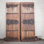 A pair of exceptional doors, coming from the Cathedral Saint Paul in Lige, Belgium. (W: 282 x H: 41