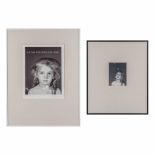 Marie-Jo LAFONTAINE (1950) 'Als das kind noch kind war' a set of 2 framed photo's. (W: 32 x H: 42 cm