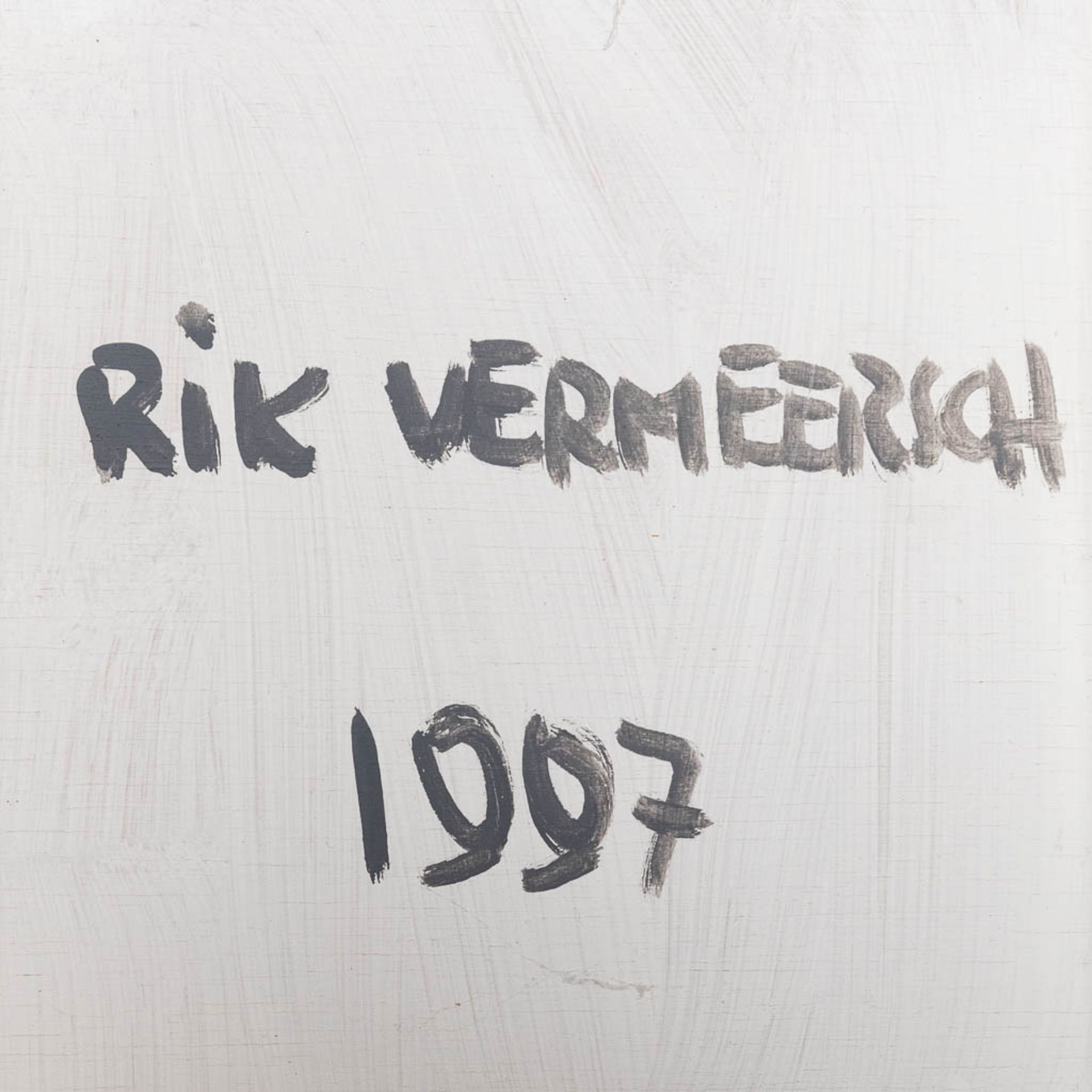 Rik VERMEERSCH (1949) 'Staande Vrouw Monnik', oil on panel, 1997. (W: 28 x H: 78,5 cm) - Image 9 of 10