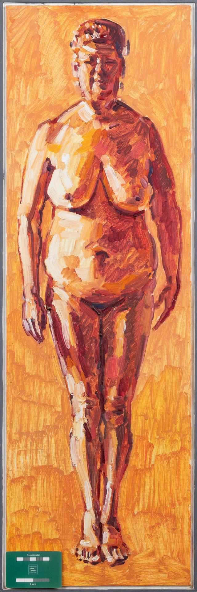 Rik VERMEERSCH (1949) 'Staande Vrouw Monnik', oil on panel, 1997. (W: 28 x H: 78,5 cm) - Image 2 of 10