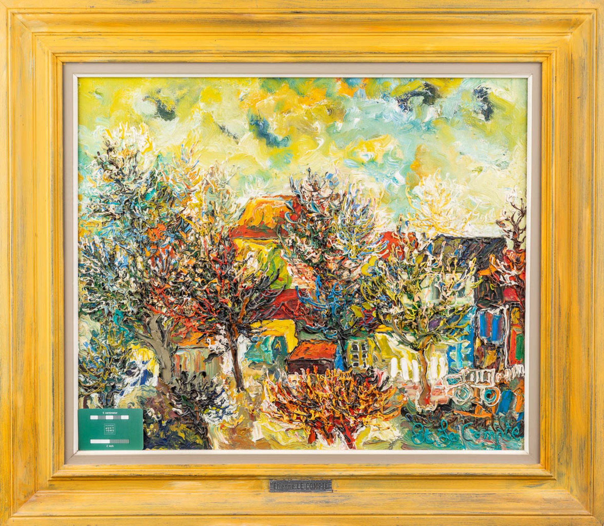 Ätienne LE COMPTE (1931-2010) 'Mistige ochtend in mei', oil on canvas. (W: 60 x H: 50 cm) - Image 2 of 9