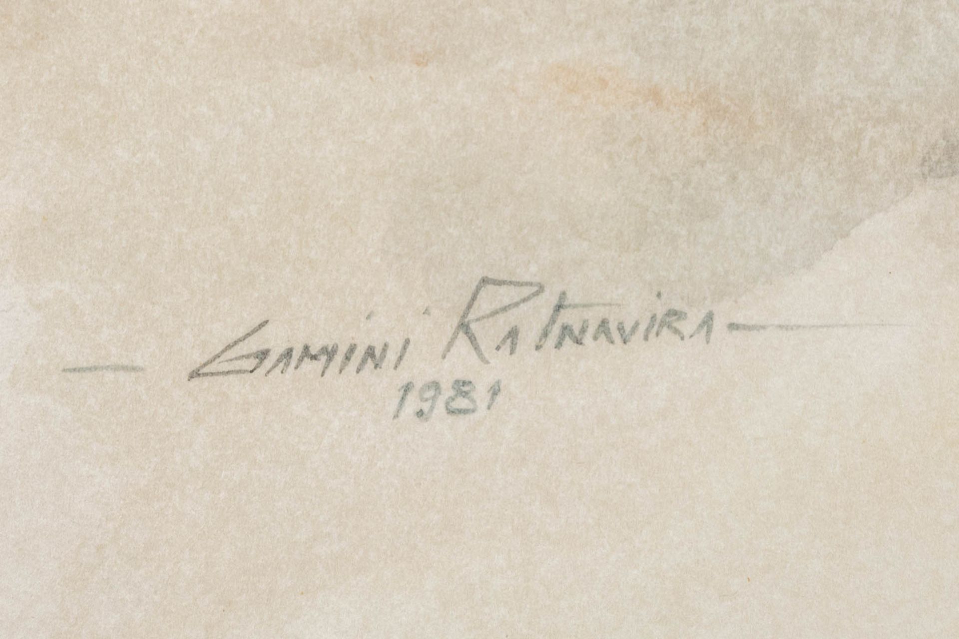 Gamini P. RATNAVIRA (1949) a collection of 4 drawings, watercolour on paper. (W: 26 x H: 34 cm) - Image 17 of 24
