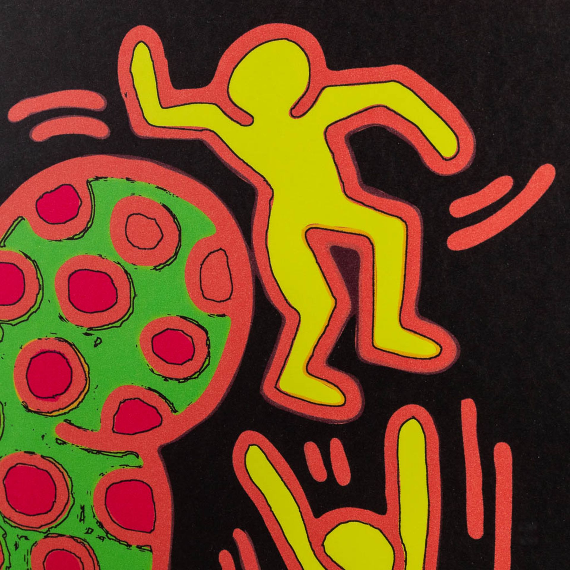 Keith HARING (1958-1990)(after) a coloured print. (W: 107 x H: 89 cm) - Image 4 of 9