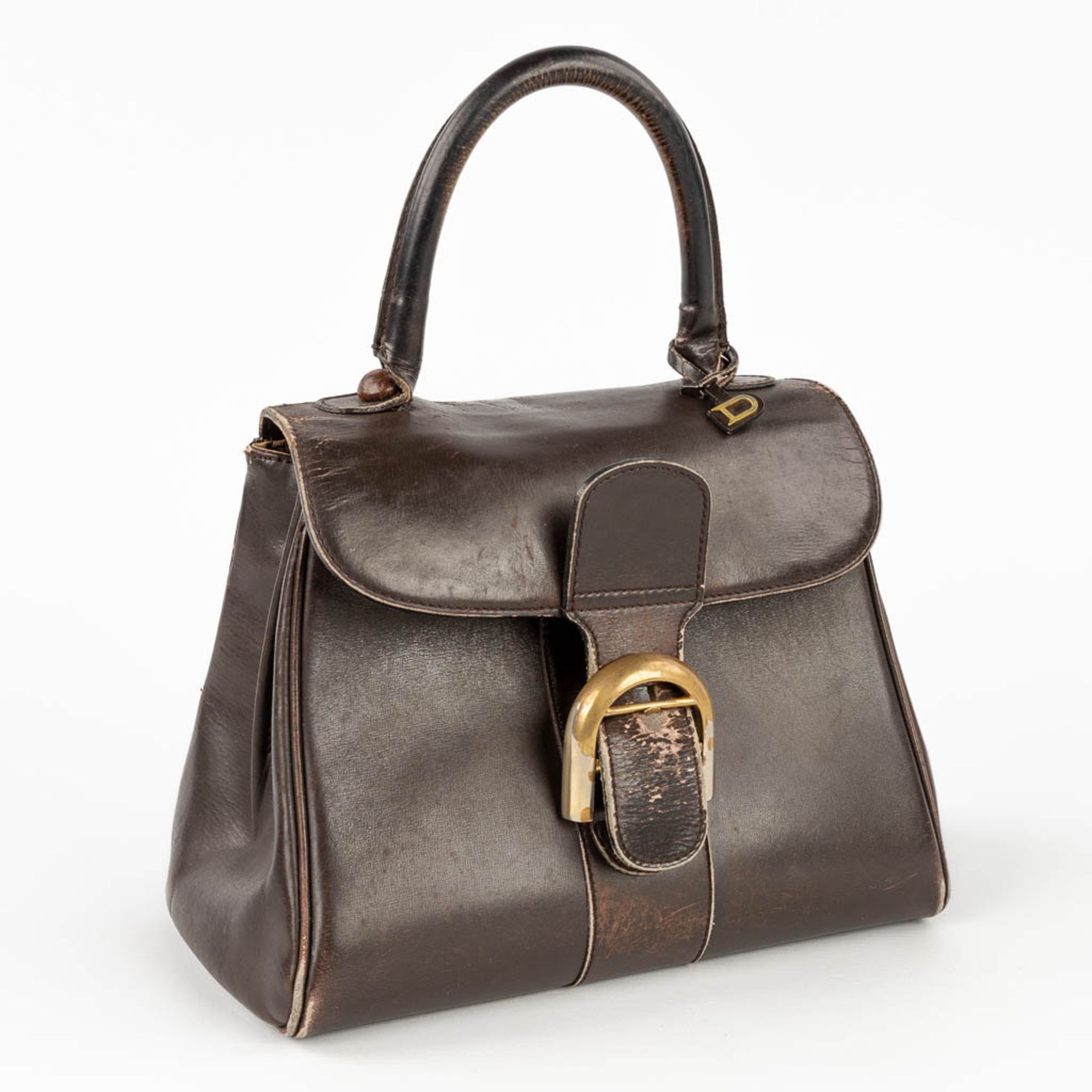 Delvaux Brillant PM, a handbag made of dark brown leather. Circa 1950. (W: 26 x H: 30 cm) - Image 3 of 19