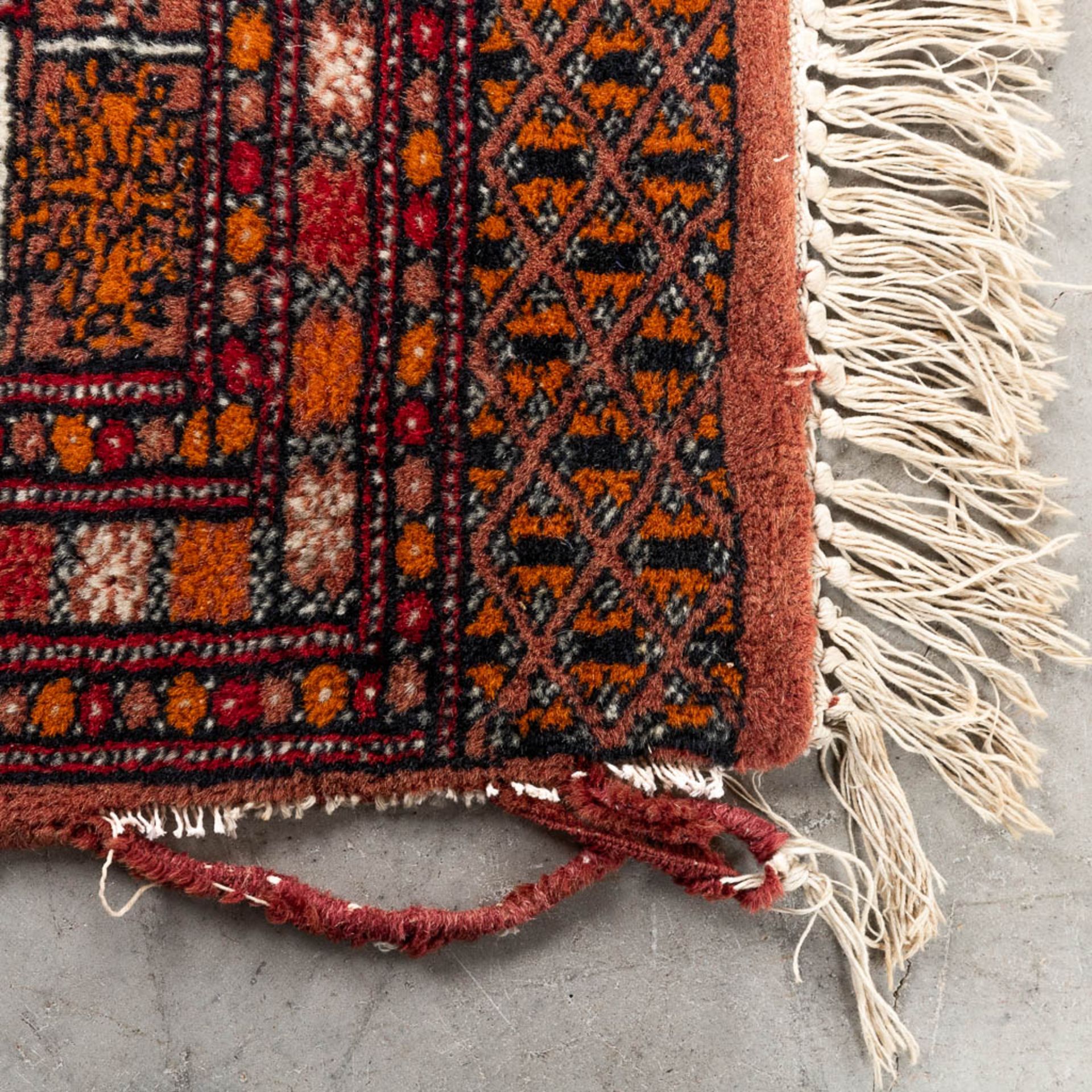 A set of 2 Oriental hand-made carpets, Bokhara/Buchara. (125 x 87 cm)(124 x 170 cm). (L: 124 x W: 17 - Image 5 of 11