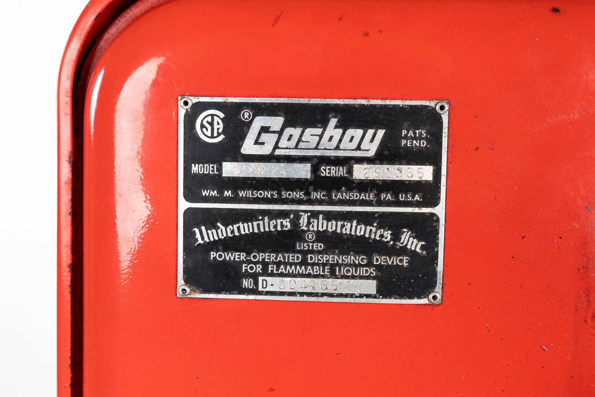 Gasboy, a vintage gasoline pump, circa 1960. (L: 34 x W: 58 x H: 112 cm) - Image 6 of 9
