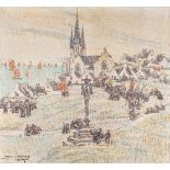 Alfons BLOMME (1889-1979) 'Pardon in Bretagne' oil on canvas. (W: 110 x H: 102 cm)