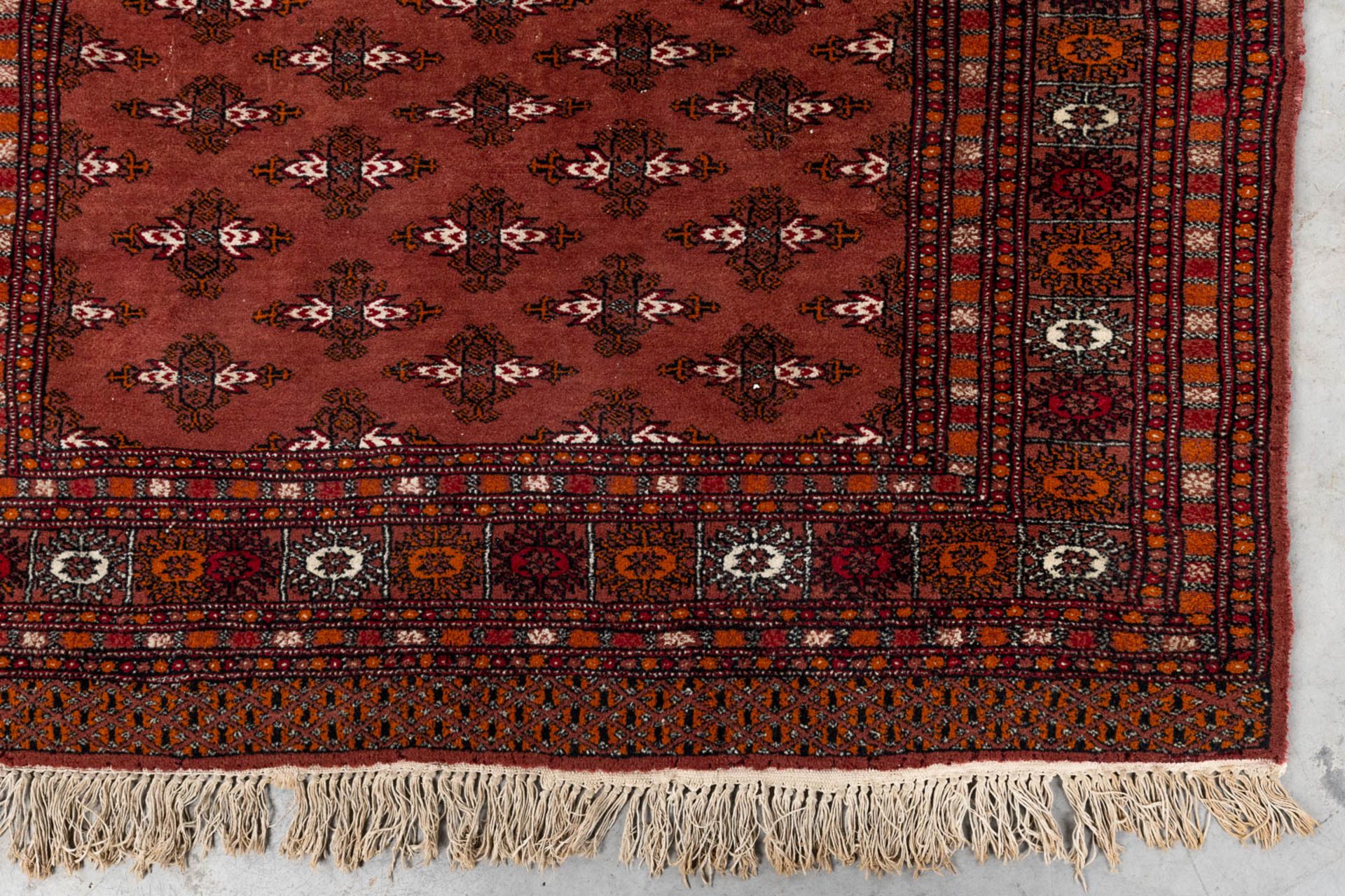 A set of 2 Oriental hand-made carpets, Bokhara/Buchara. (125 x 87 cm)(124 x 170 cm). (L: 124 x W: 17 - Image 3 of 11