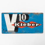 Pneu Kleber V10 en vente ici, a double sided enamel plate. (W: 100 x H: 50 cm)