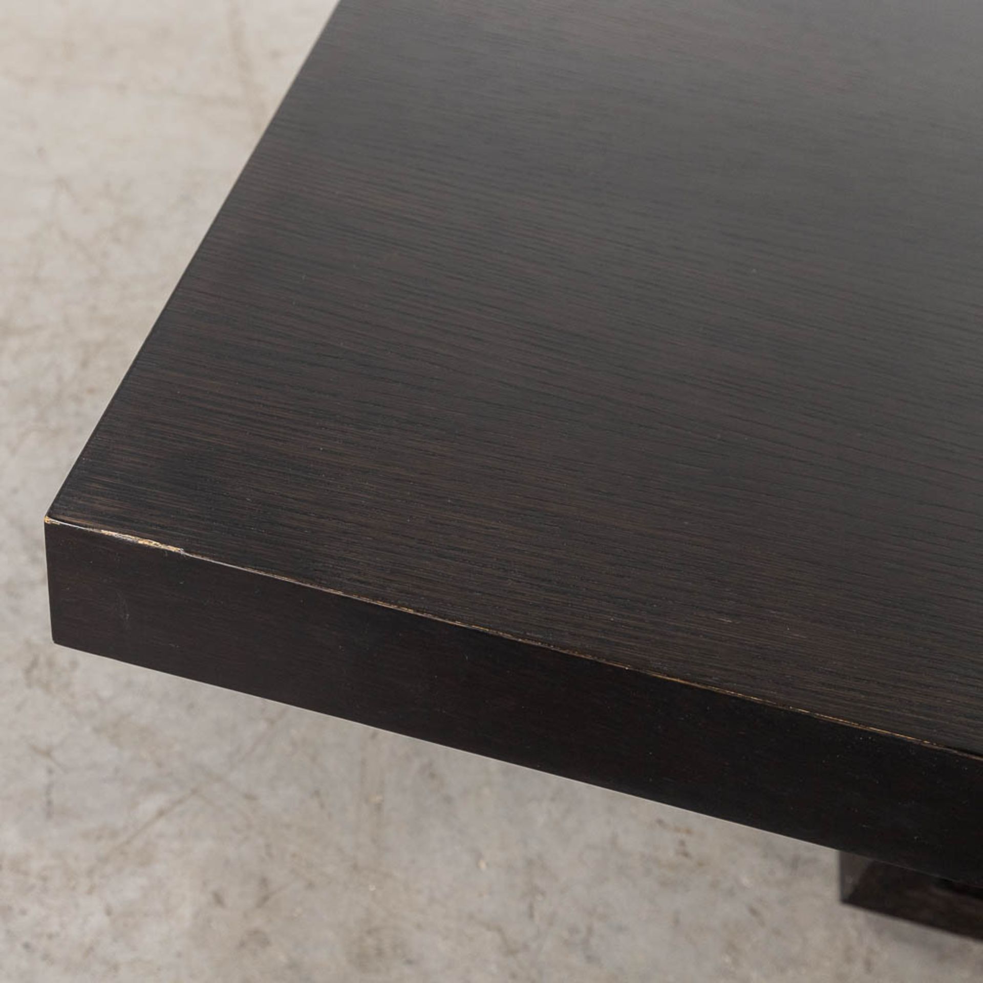 Cassina, a coffee table, ebonised wood. Not signed. (L: 200 x W: 60 x H: 30 cm) - Image 5 of 15