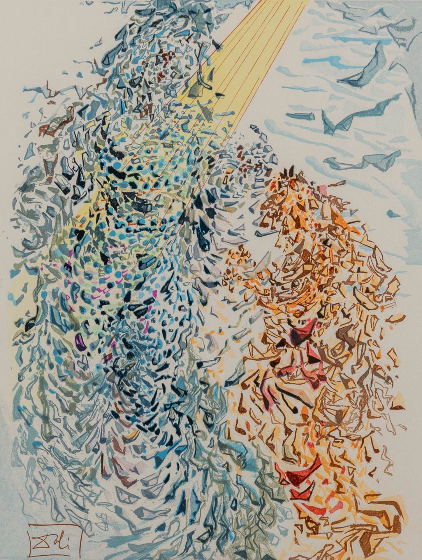 Salvador DALI (1904-1989) 'Dante Alegieri: Divine Comedy', a set of 8 prints. (W: 21,5 x H: 29 cm) - Image 17 of 19