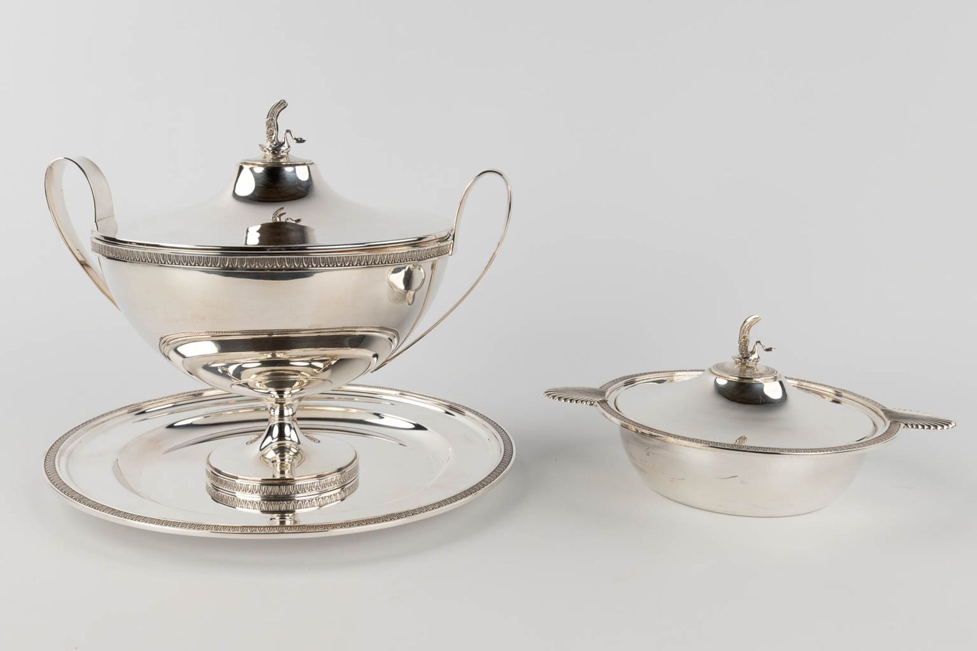 Sivar (Delheid), a silver-plated coffee, tea service, table accessories and serve ware. (L: 38,5 x W - Image 10 of 16