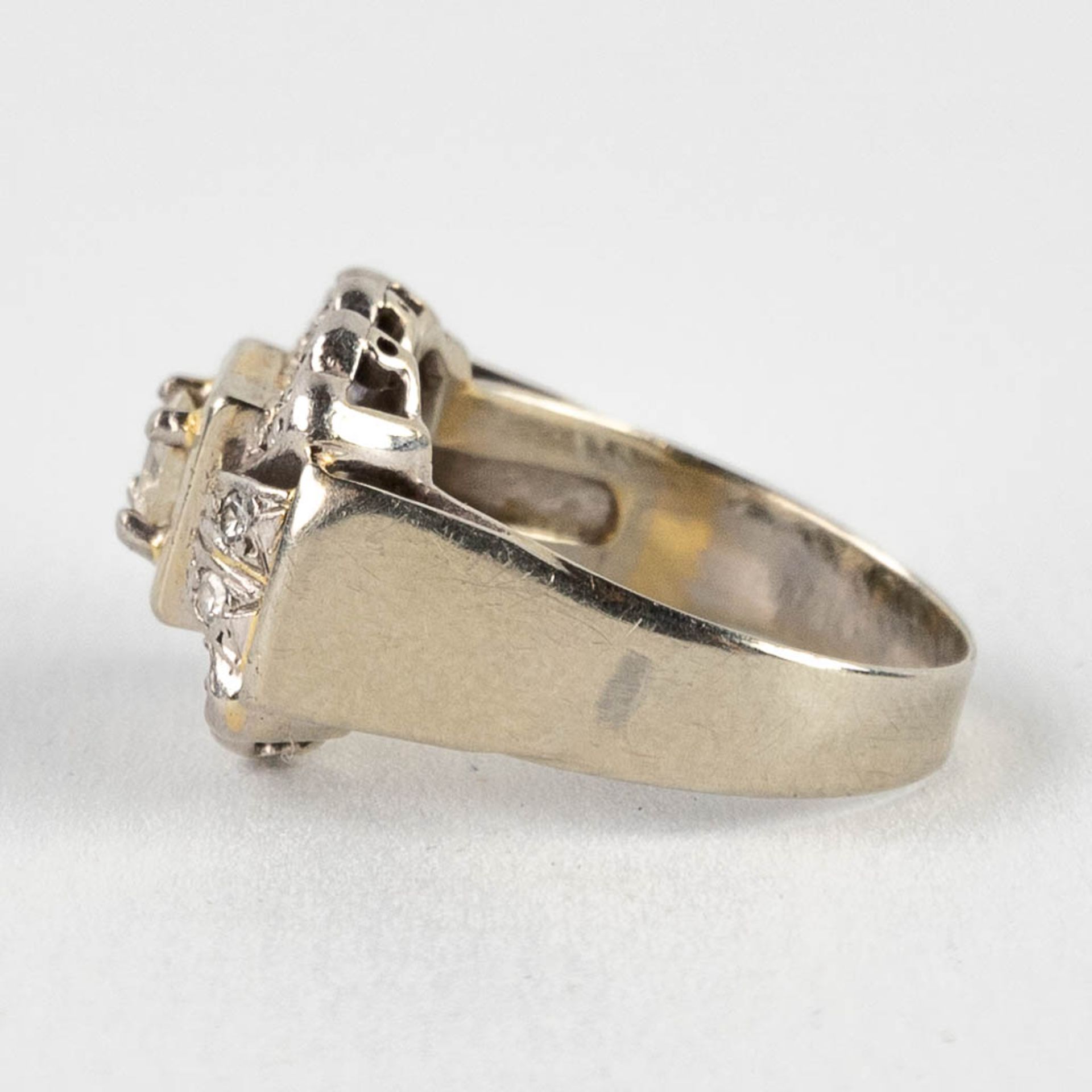 A ring, white gold with diamonds. 20th C. 6,17g. size 55. - Image 5 of 12