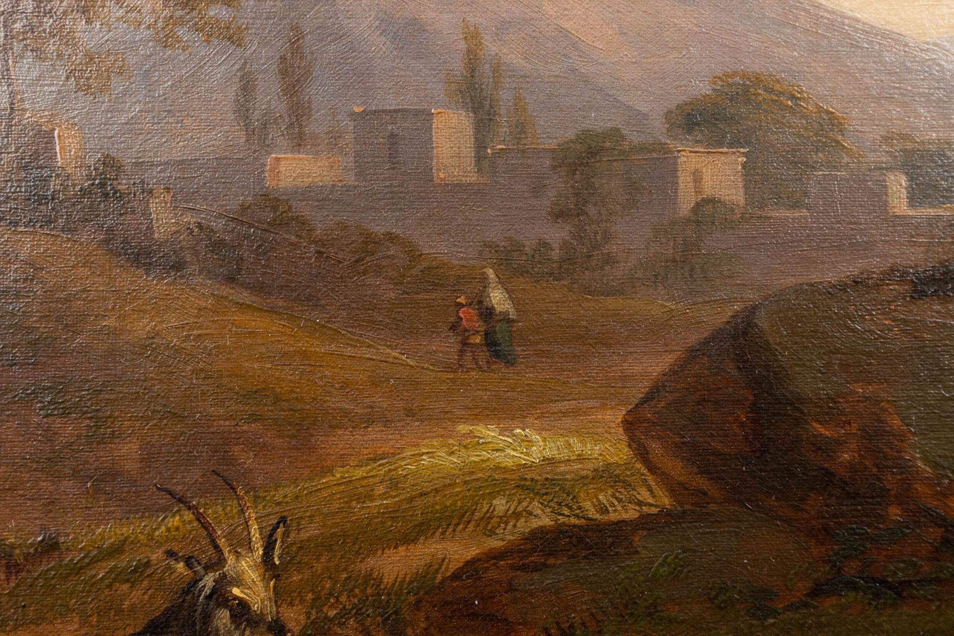 Albertus Gerardus BILDERS (1838-1865)(attr.) 'Landscape with cows' oil on canvas. (W: 63 x H: 76 cm) - Image 5 of 12