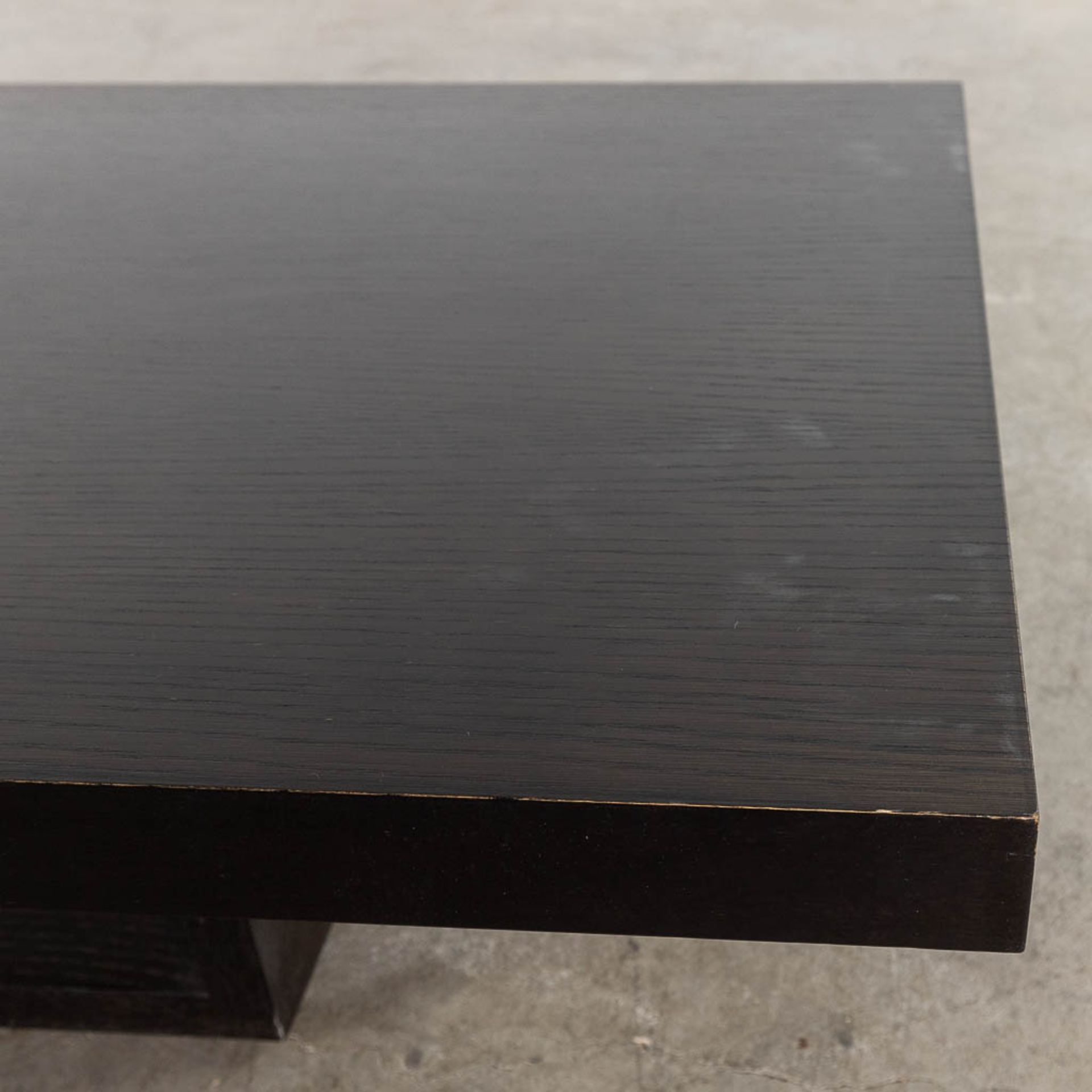 Cassina, a coffee table, ebonised wood. Not signed. (L: 200 x W: 60 x H: 30 cm) - Image 7 of 15