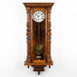 A Vienna regulator clock. Circa 1900. (L: 19 x W: 43 x H: 104 cm)