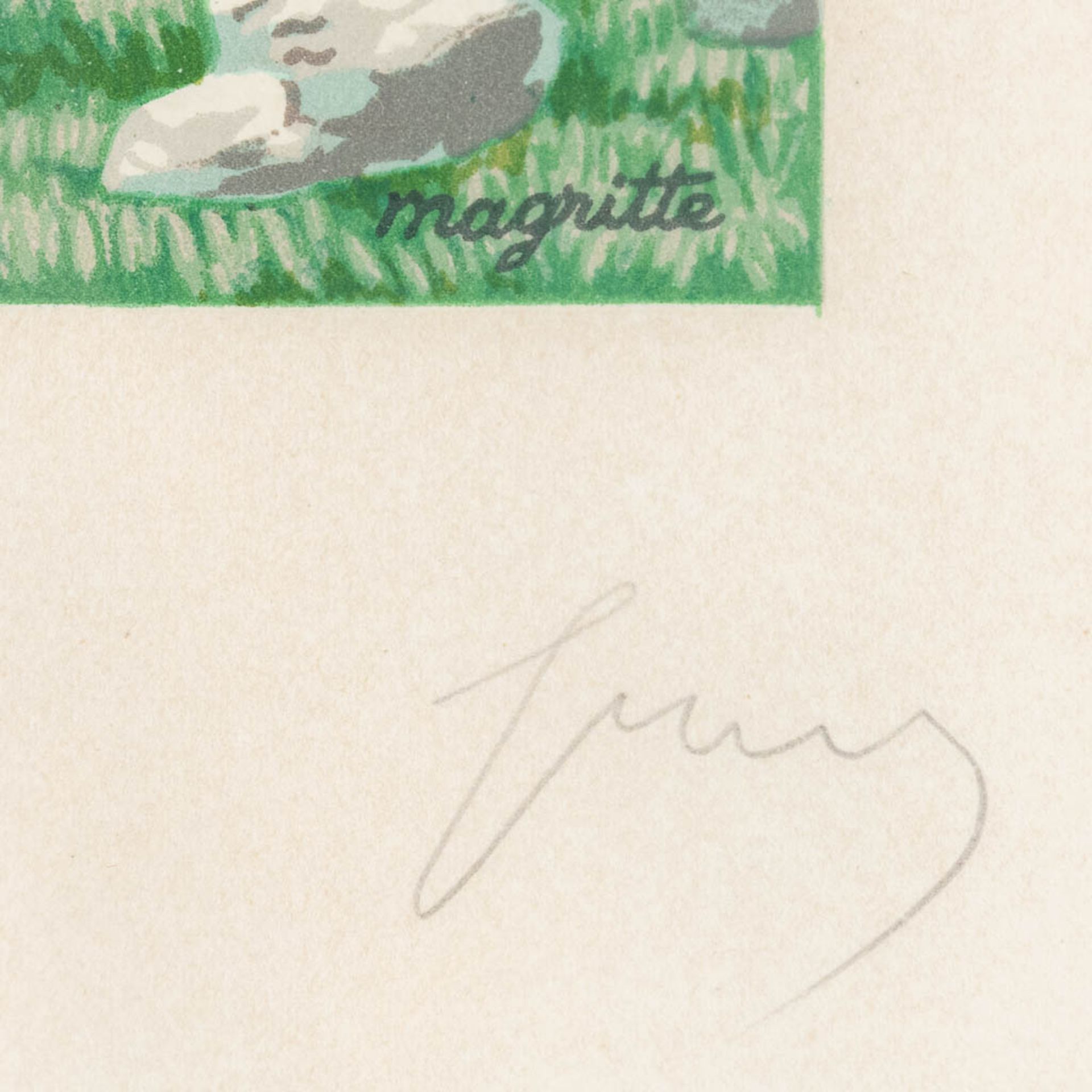 René MAGRITTE (1898-1967) 'Les Enfants Trouvées' a litography published by Fernand Mourlot. (W: 46,5 - Image 5 of 6