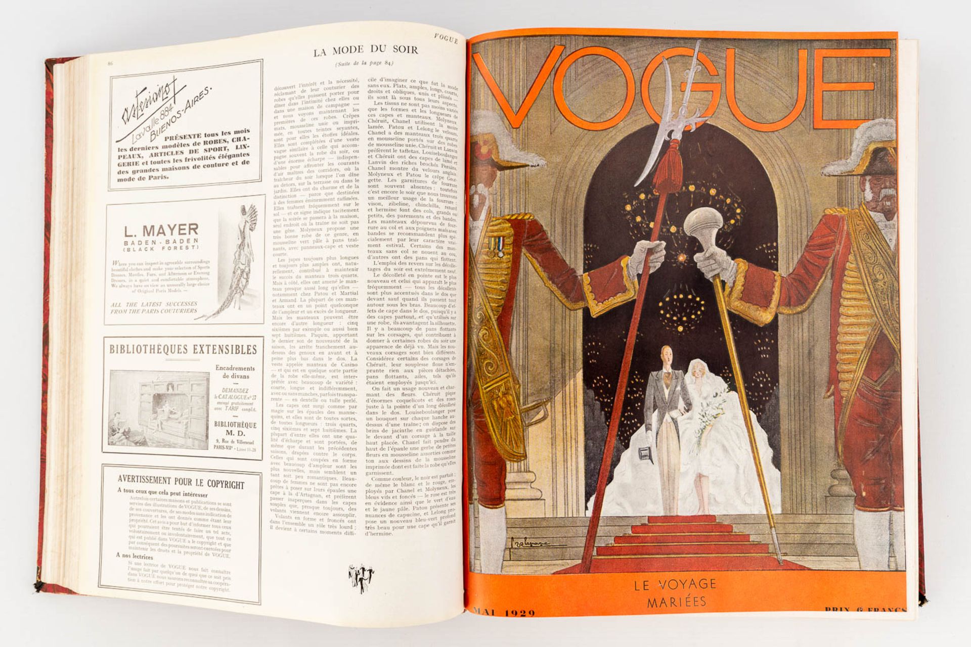 An assembled book with the Vogue magazine, 1929. (L: 5 x W: 25,5 x H: 31,5 cm) - Image 7 of 18