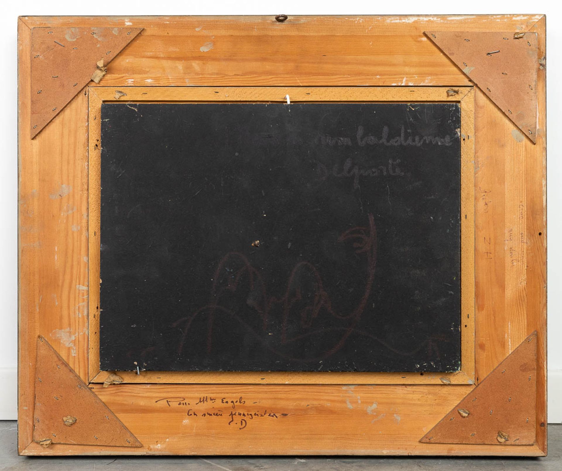 Charles DELPORTE (1928-2012) 'Marine Con Baldienne' oil on panel. (W: 40 x H: 30 cm) - Image 7 of 8