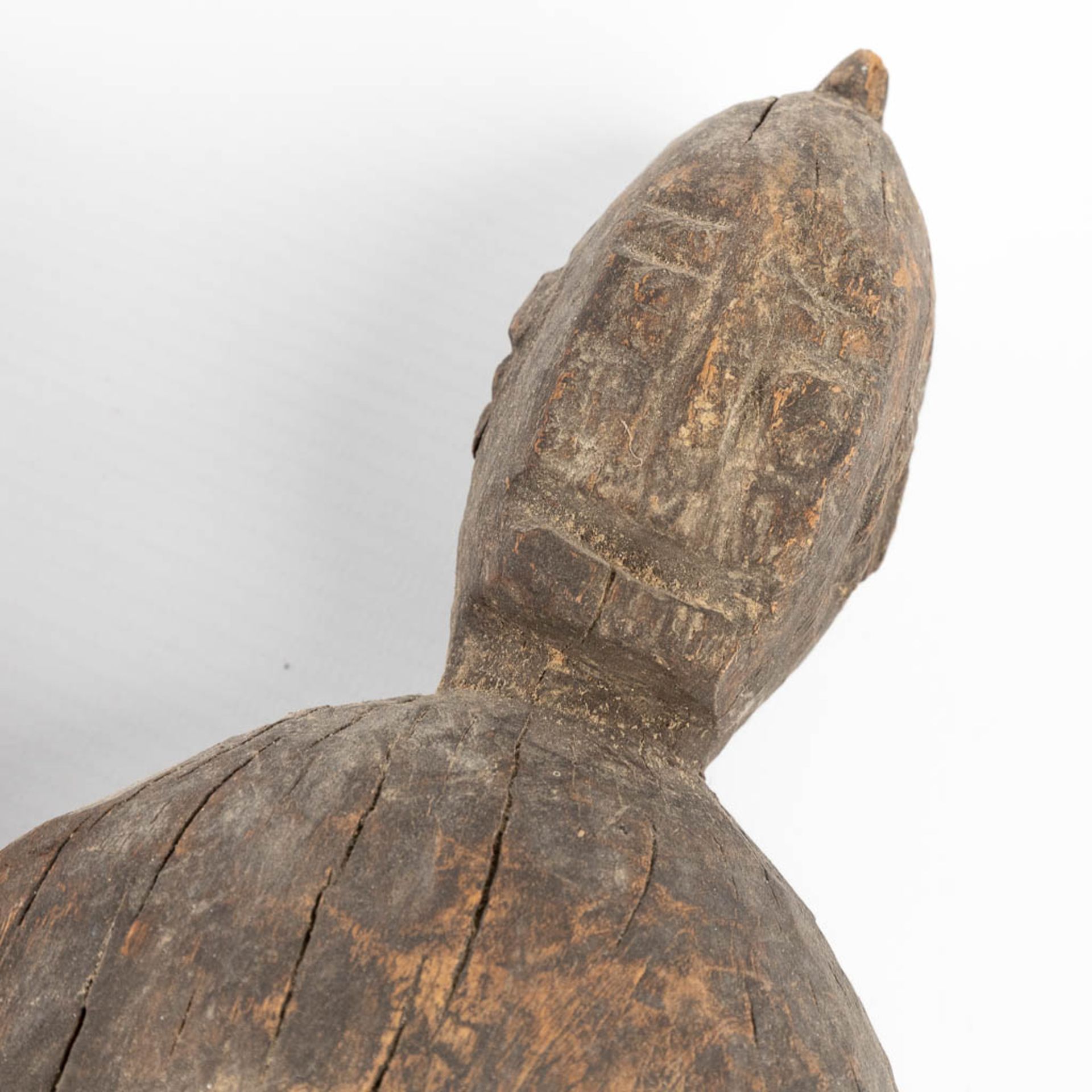 A collection of 3 figurines of African origin, Bambara Mali. (H: 58 cm) - Image 5 of 9