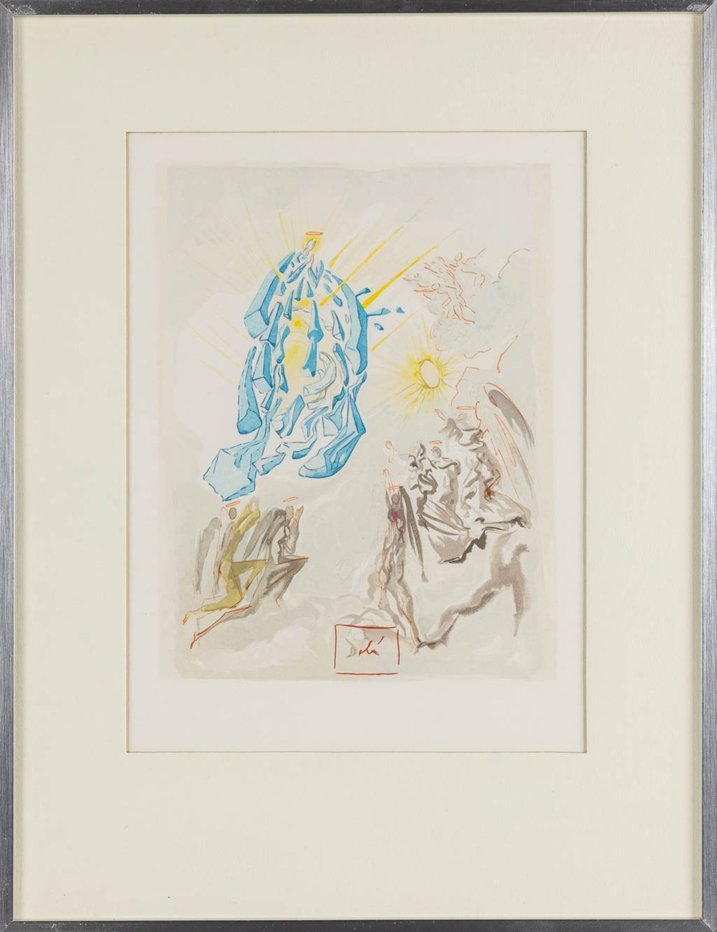 Salvador DALI (1904-1989) 'Dante Alegieri: Divine Comedy', a set of 8 prints. (W: 29 x H: 29 cm) - Image 9 of 18