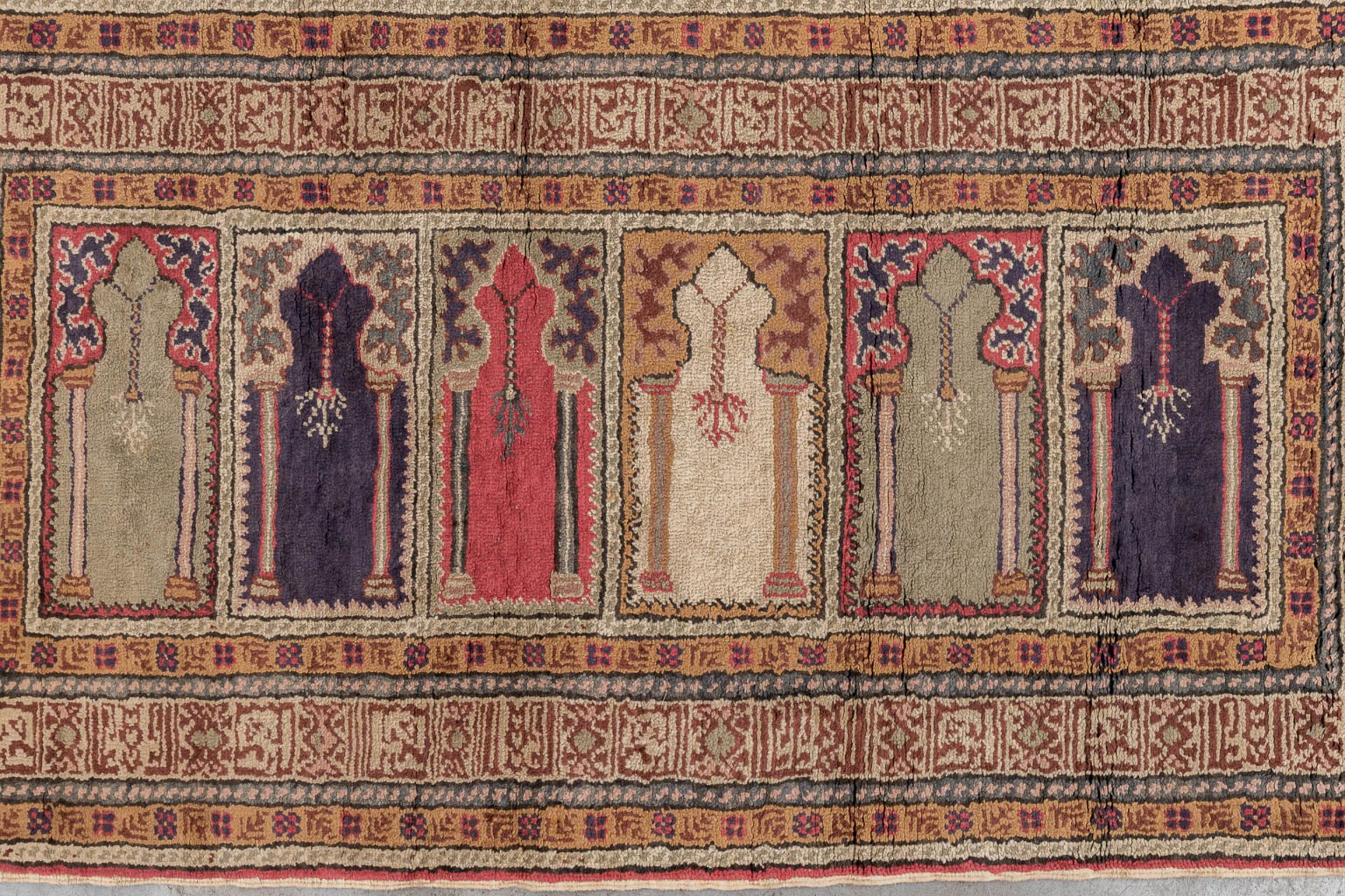 A collection of 2 Oriental hand-made carpets. Persia. (L: 220 x W: 134 cm) - Image 3 of 10