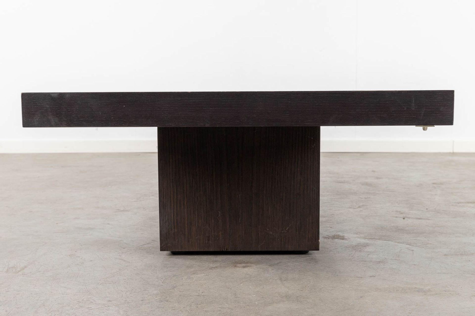 Cassina, a coffee table, ebonised wood. Not signed. (L: 200 x W: 60 x H: 30 cm) - Image 10 of 15