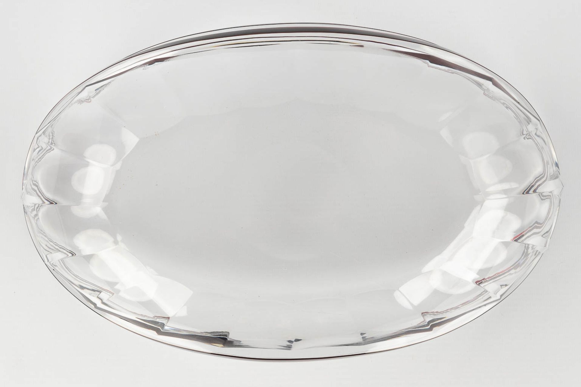 Val Saint Lambert, a bowl made of clear and brown glass, art deco style. Circa 1920-1930. (L: 19 x W - Image 9 of 10