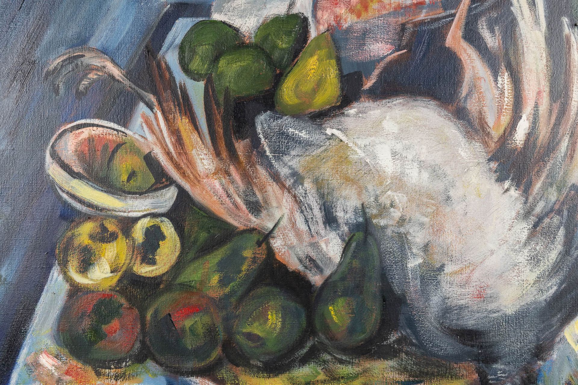 Albert SAVERYS (1886-1964) 'Nature Morte' oil on canvas. (W: 100 x H: 80 cm) - Image 5 of 9