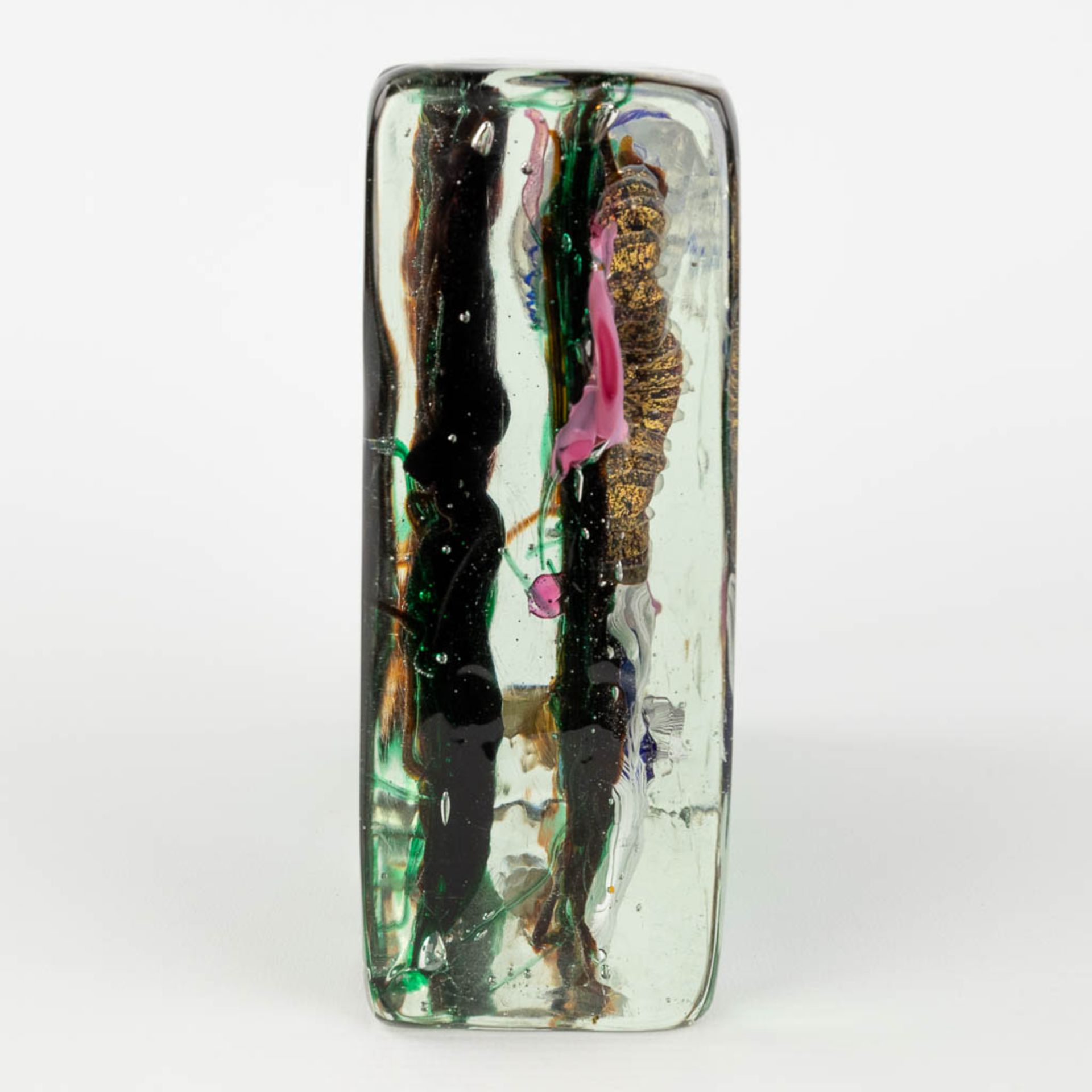 Vetri Cenedese Murano, a vintage aquarium, glass. (L: 6,5 x W: 18 x H: 16,5 cm) - Image 4 of 14